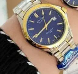 ساعت Casio (طلایی-نقره ای صفحه آبی) کد 4239زنانه