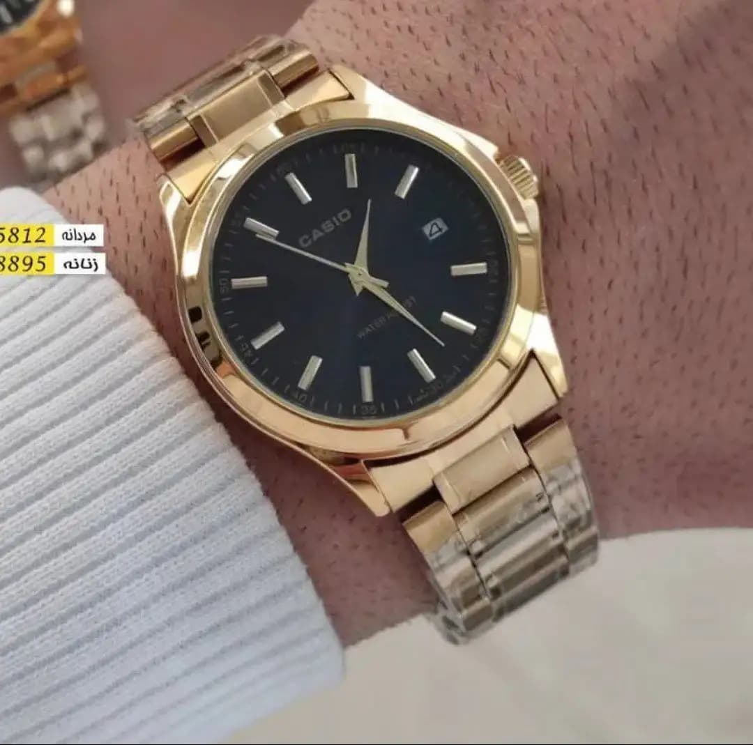 ساعت Casio (طلایی صفحه مشکی) کد 4239زنانه