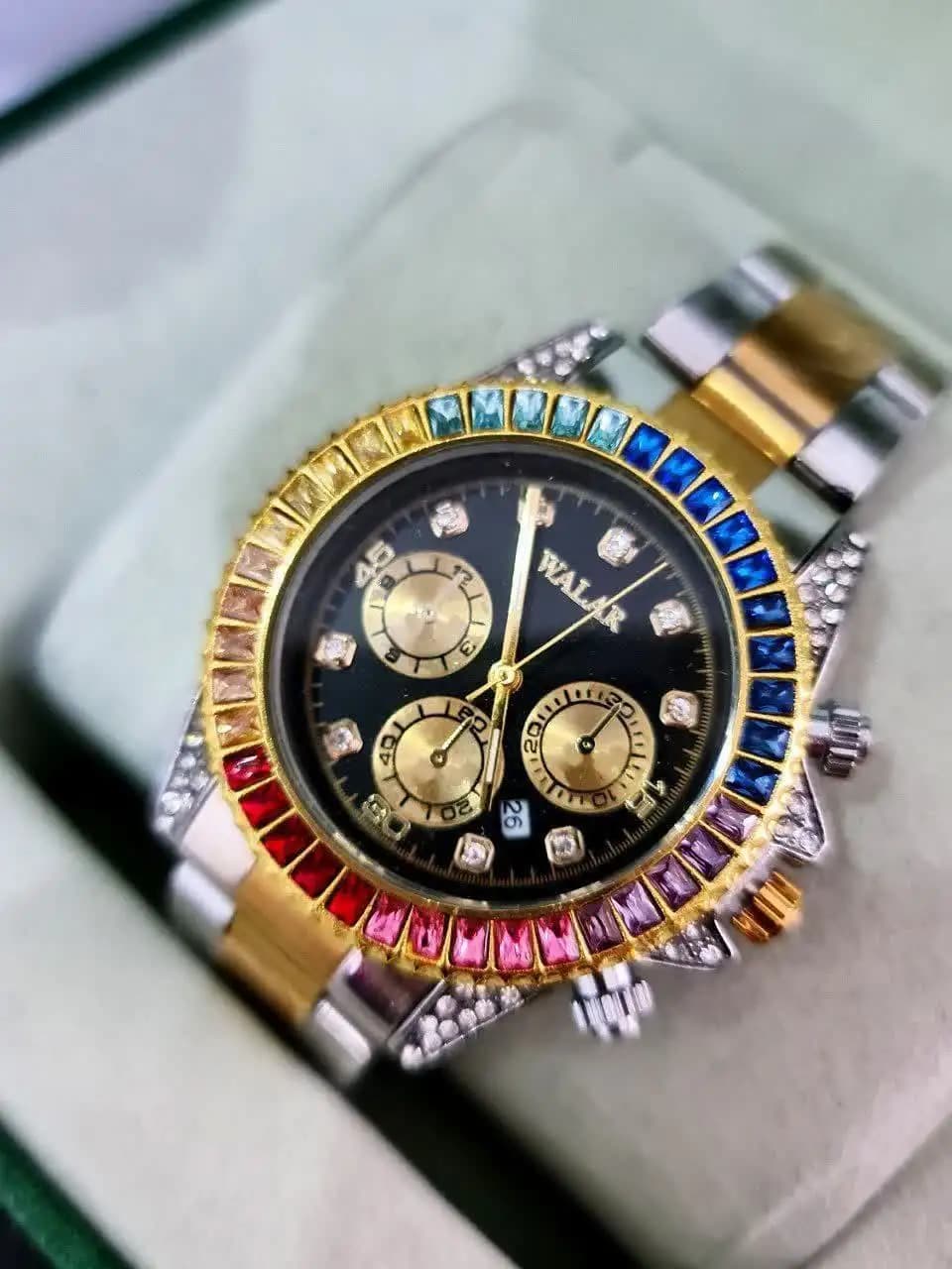 ساعت طرح Rolex (نقره ای-طلایی) کد 4226