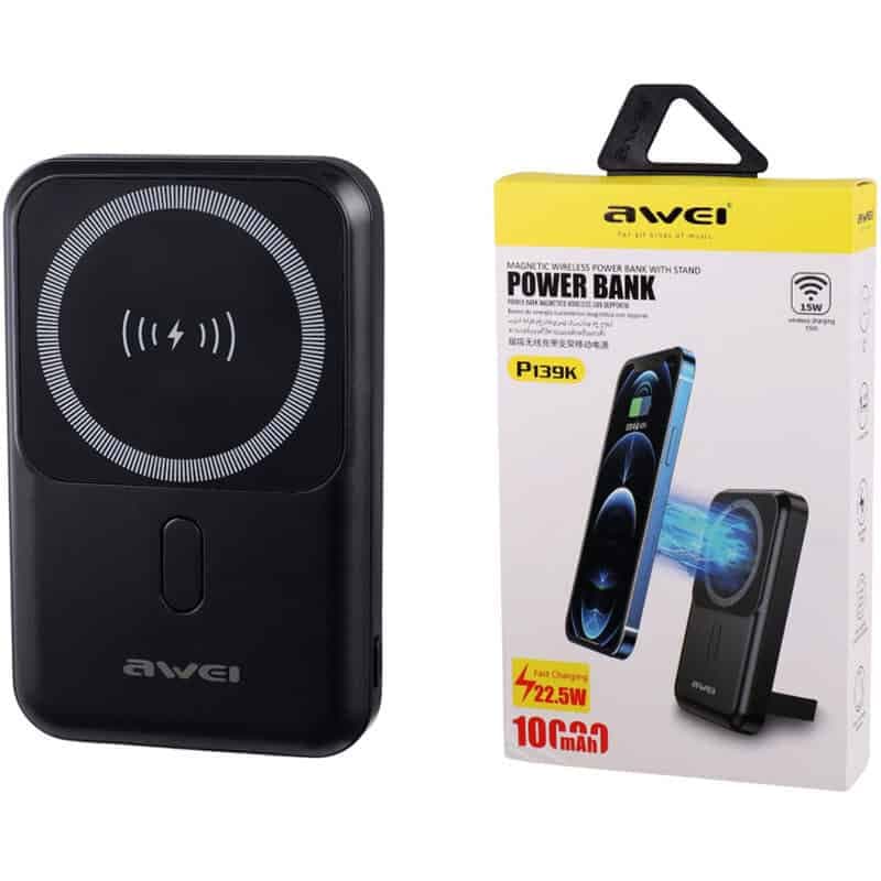 پاور بانک بی سیم فست شارژ اوی P139K PD 22.5W ظرفیت 10000 میلی آمپر ساعت
