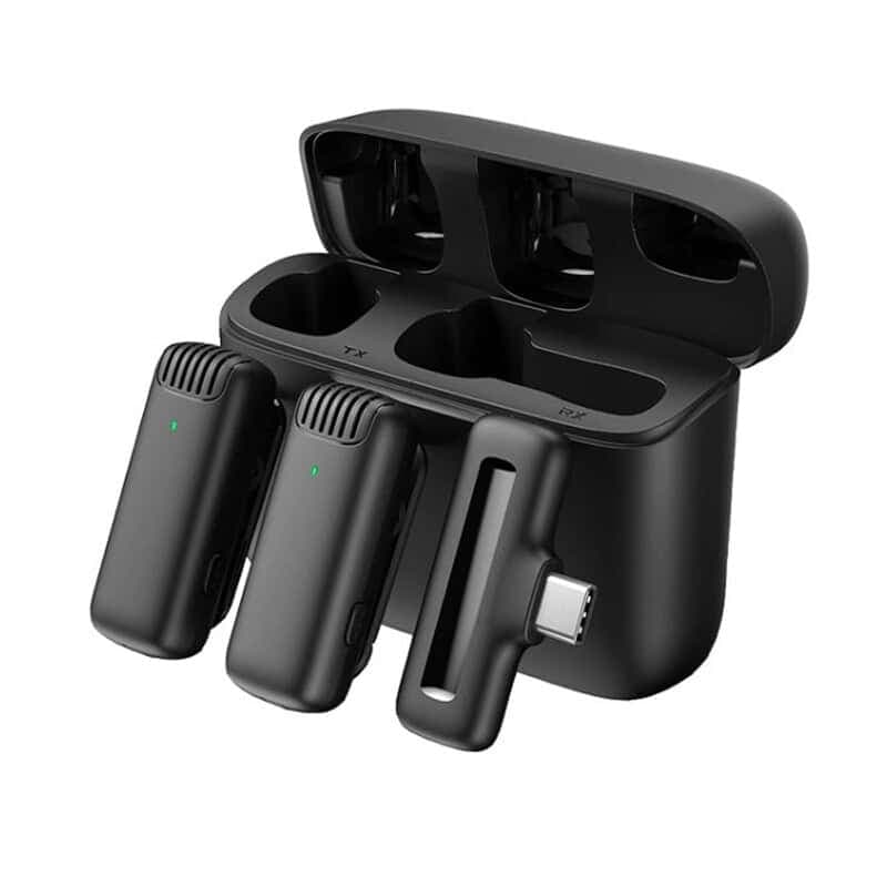 میکروفون یقه ای بی سیم J13 + تبدیل Type-C to Lightning