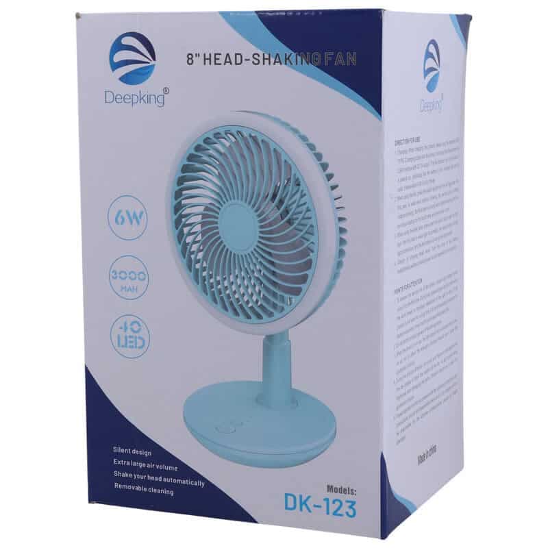 پنکه رومیزی شارژی دیپ کینگ DK-123 — تصویر ۲
