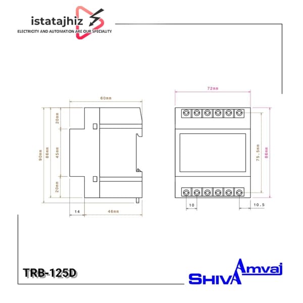 ترموستات دیجیتال شیوا امواج TRB-125D — تصویر ۲