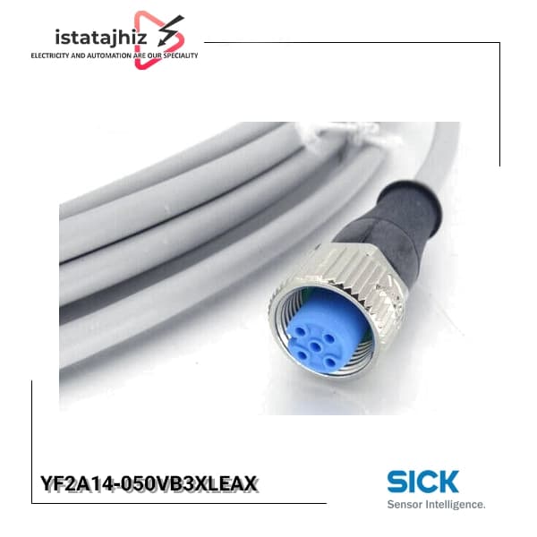 سوکت سنسور کابلی YF2A14-050VB3XLEAX برند SICK