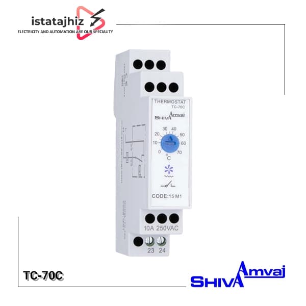 ترموستات تابلویی TC-70C شیوا اواج