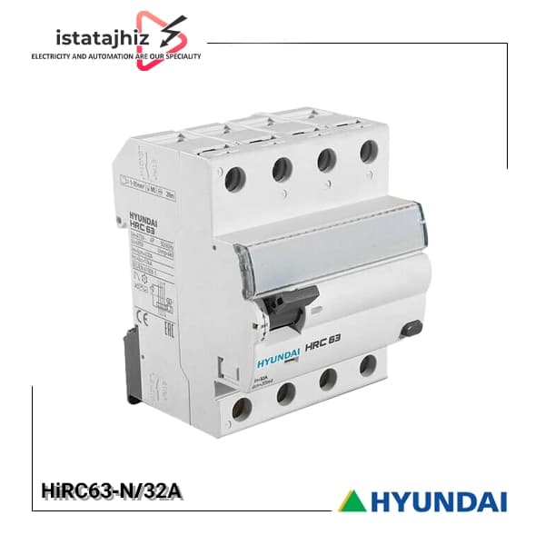کلید محافظ جان 4 پل 32A هیوندای HiRC63-N/32A