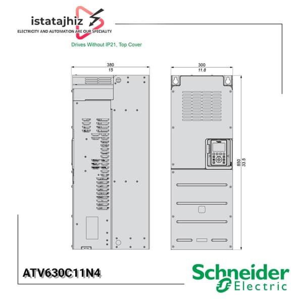 درایو اینورتر اشنایدر سه فاز 110kW سری ATV630 — تصویر ۳