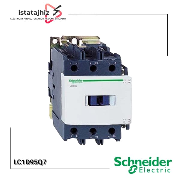 کنتاکتور 95 آمپر اشنایدر مدل LC1D95Q7 بوبین 380 ولت