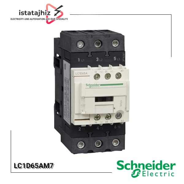 کنتاکتور 65 آمپر اشنایدر مدل LC1D65AM7 بوبین 220 ولت