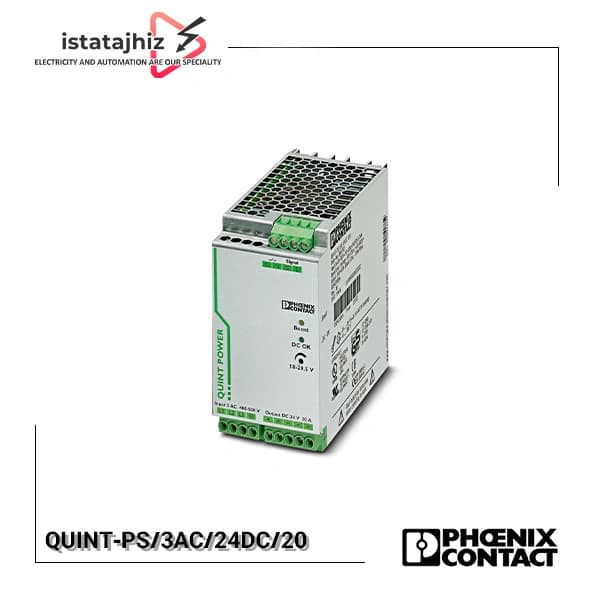 منبع تغذیه 24 ولت 20 آمپر فونیکس مدل QUINT-PS/3AC/24DC/20