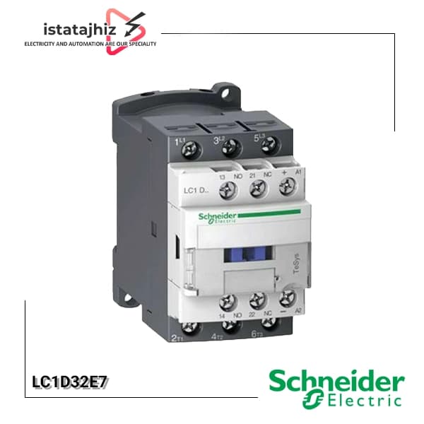 کنتاکتور 32 آمپر اشنایدر مدل LC1D32E7 بوبین 48 ولت