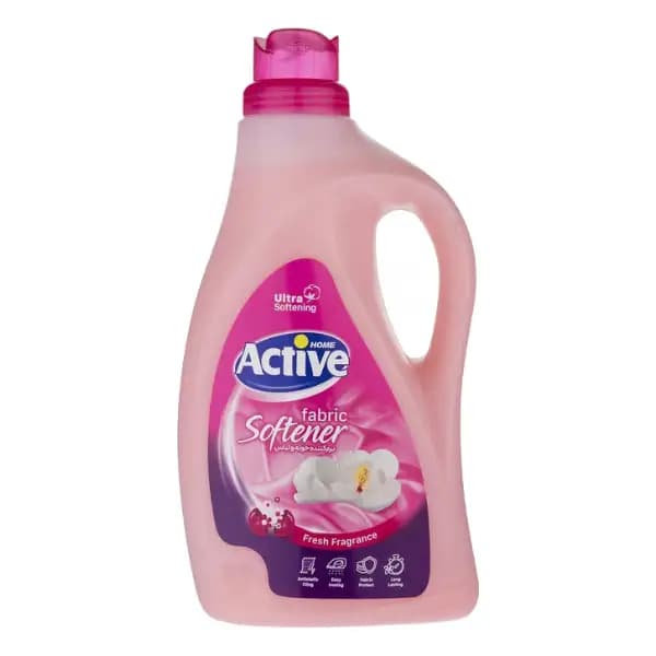 مایع نرم کننده لباس اکتیو مدل Soft & Fresh صورتی، حجم 2500 میلی لیتر