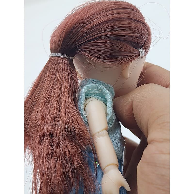 عروسک طرح دخترک چشم تیله ای تمام مفصلی مدل D1 ارتفاع 16 سانتیمتر — تصویر ۵
