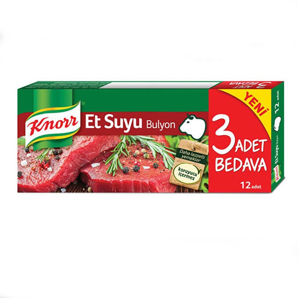 عصاره گوشت کنور 12 عددی Knorr