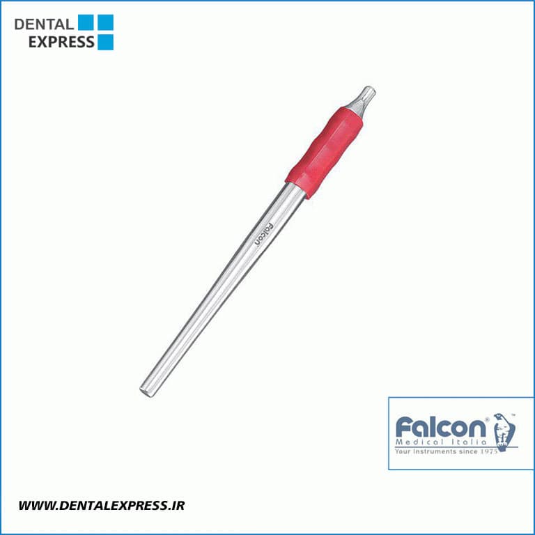 دسته آینه گرد Falcon-دسته پلاستیکی قرمز