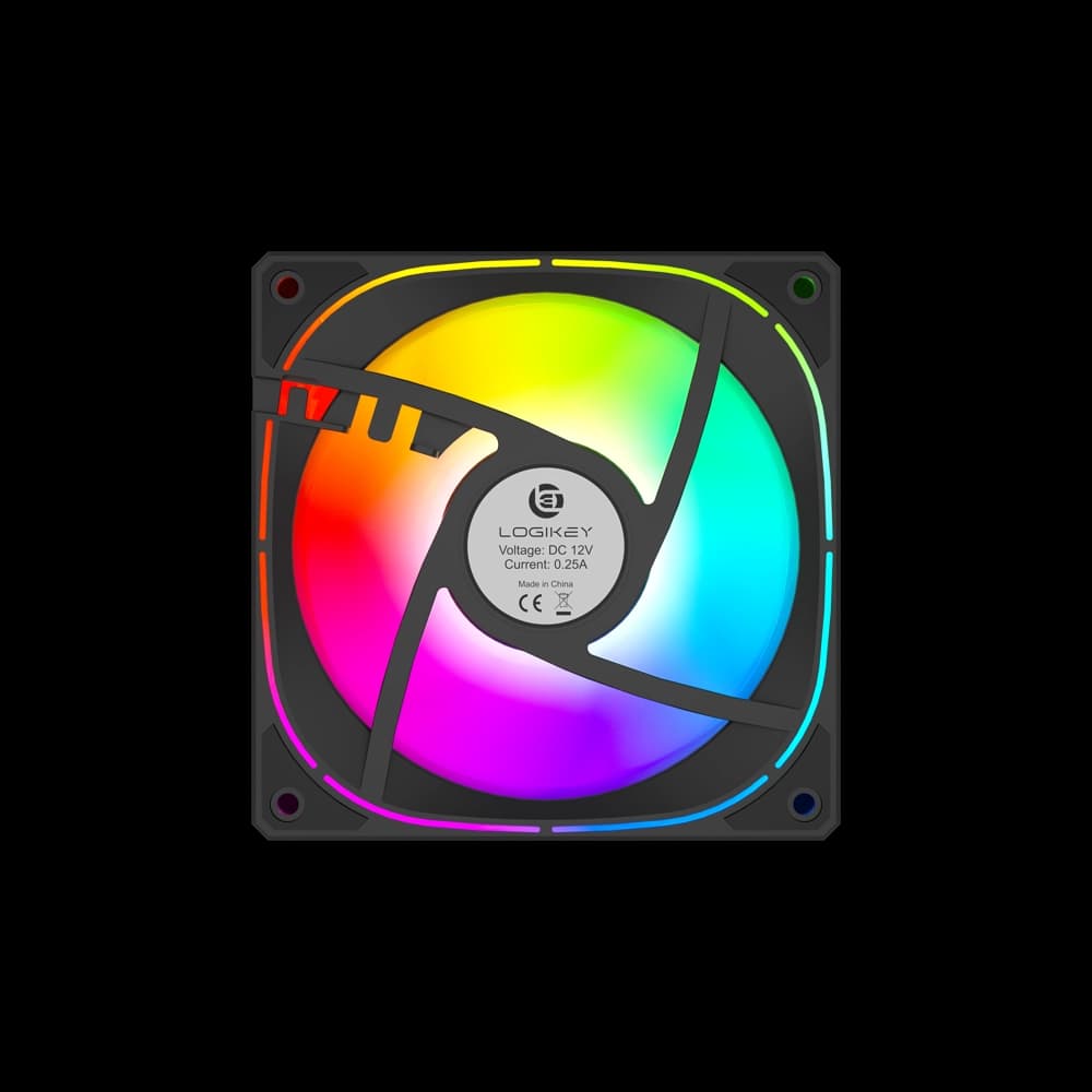 فن کیس لاجیکی سه عددی مدل LOGIKEY LK-F324B ARGB 3*1 — تصویر ۵
