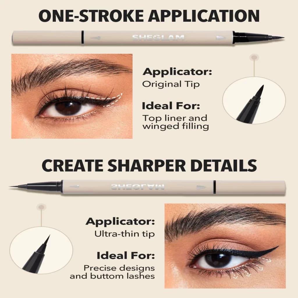 خط چشم MULTI-TASKER LINE & DETAIL – مشکی شیگلم SHEGLAM — تصویر ۵