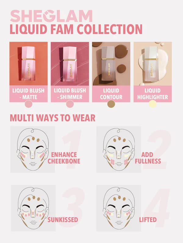 رژگونه مایع درخشان COLOR BLOOM DAYGLOW – FLOAT ON شیگلم SHEGLAM — تصویر ۷