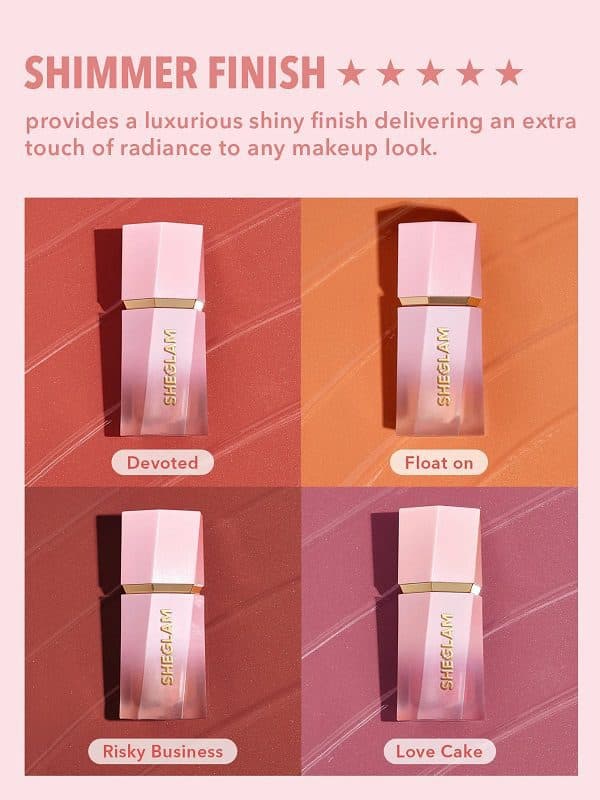 رژگونه مایع درخشان COLOR BLOOM DAYGLOW -LOVE CAKE شیگلم SHEGLAM — تصویر ۴