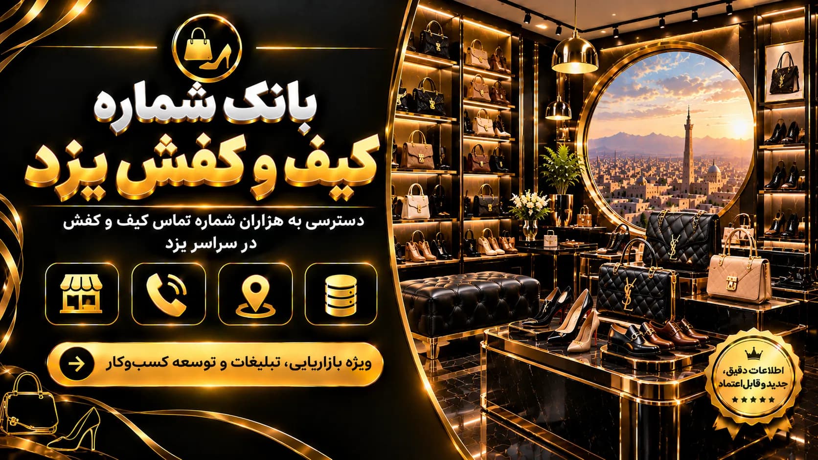 بانک شماره کیف و کفش یزد