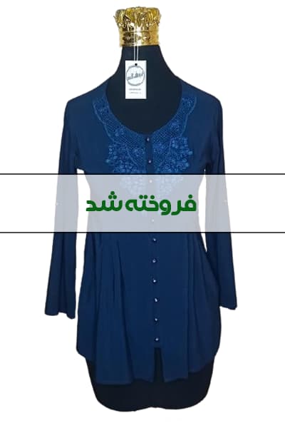بلوز ریون یقه گرد زنانه دست دوم