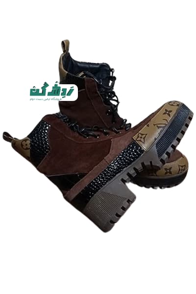 نیم بوت قهوه ای زنانه دست دوم