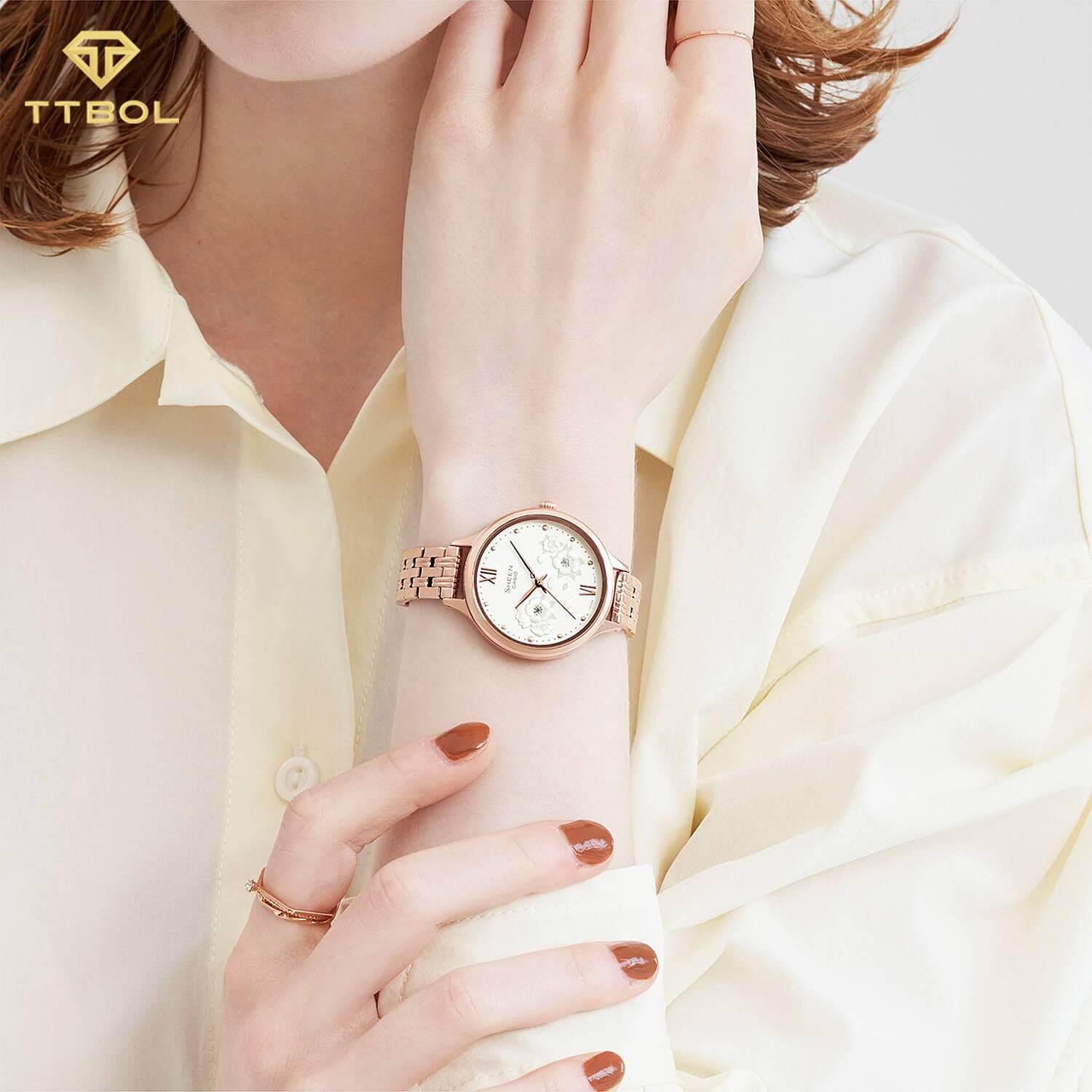 ساعت مچی زنانه کاسیو شین CASIO SHEEN SHE-4551PG-7A — تصویر ۲