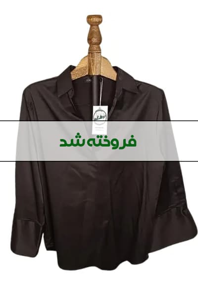 بلوز ساتن مشکی زنانه دست دوم