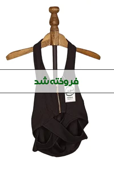 تاپ پشت گردنی مشکی زنانه دست دوم