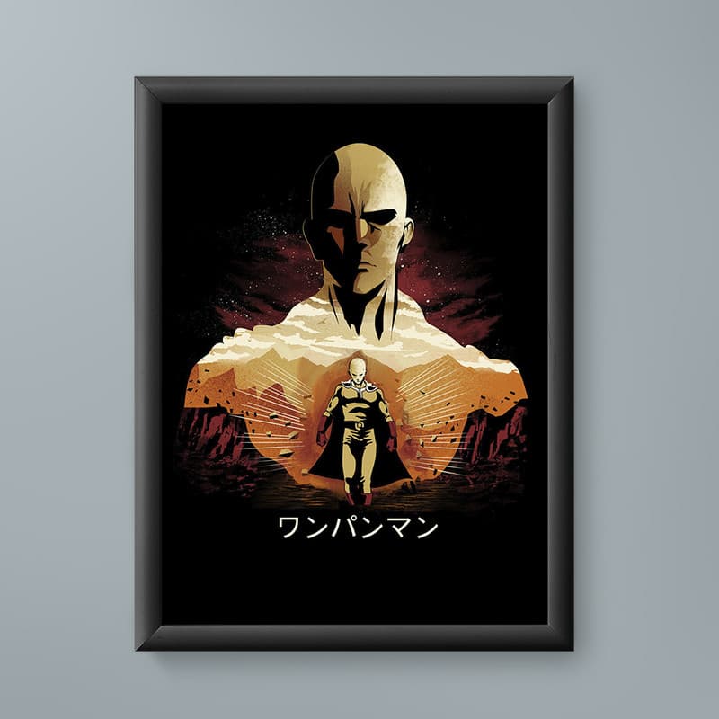 تابلو مدل سایتاما وان پانچ من 02 saitama one punch man