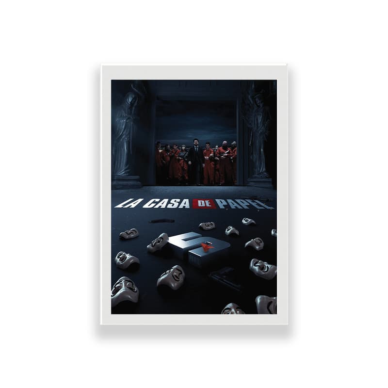 تابلو طرح سریال money heist مدل 5 — تصویر ۲