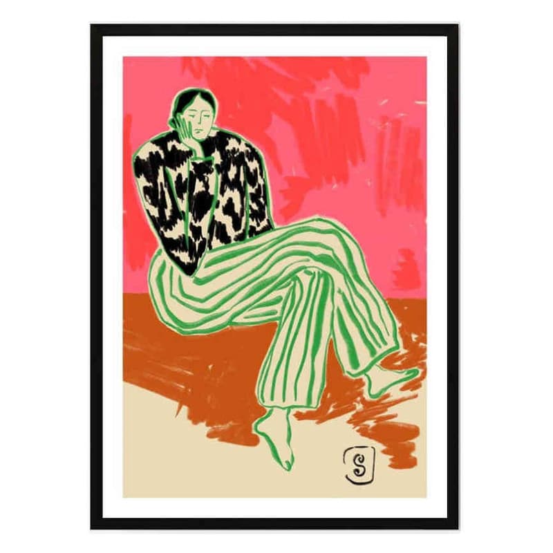 تابلو مدل Calm woman portait کد 248901503