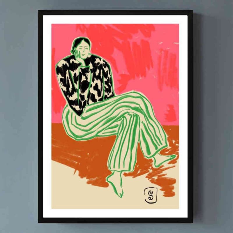 تابلو مدل Calm woman portait کد 248901503 — تصویر ۲