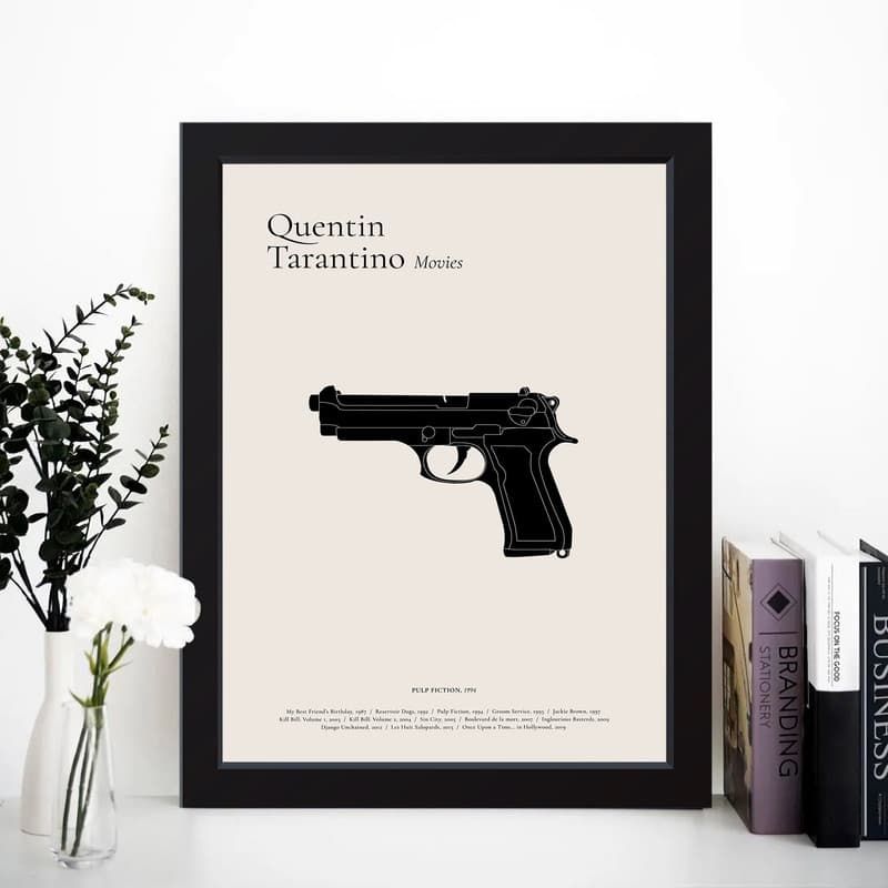 تابلو مدل Quentin Tarantino کدm2613-b — تصویر ۴