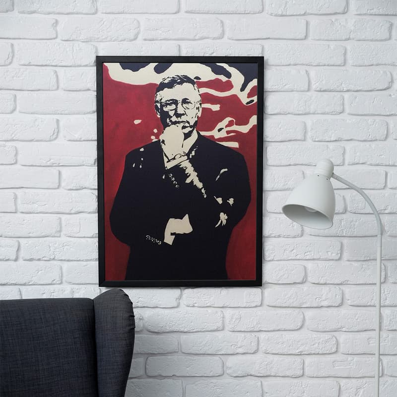 تابلو مدل دیواری طرح الکس فرگوسن Alex Ferguson کد FD557 — تصویر ۲