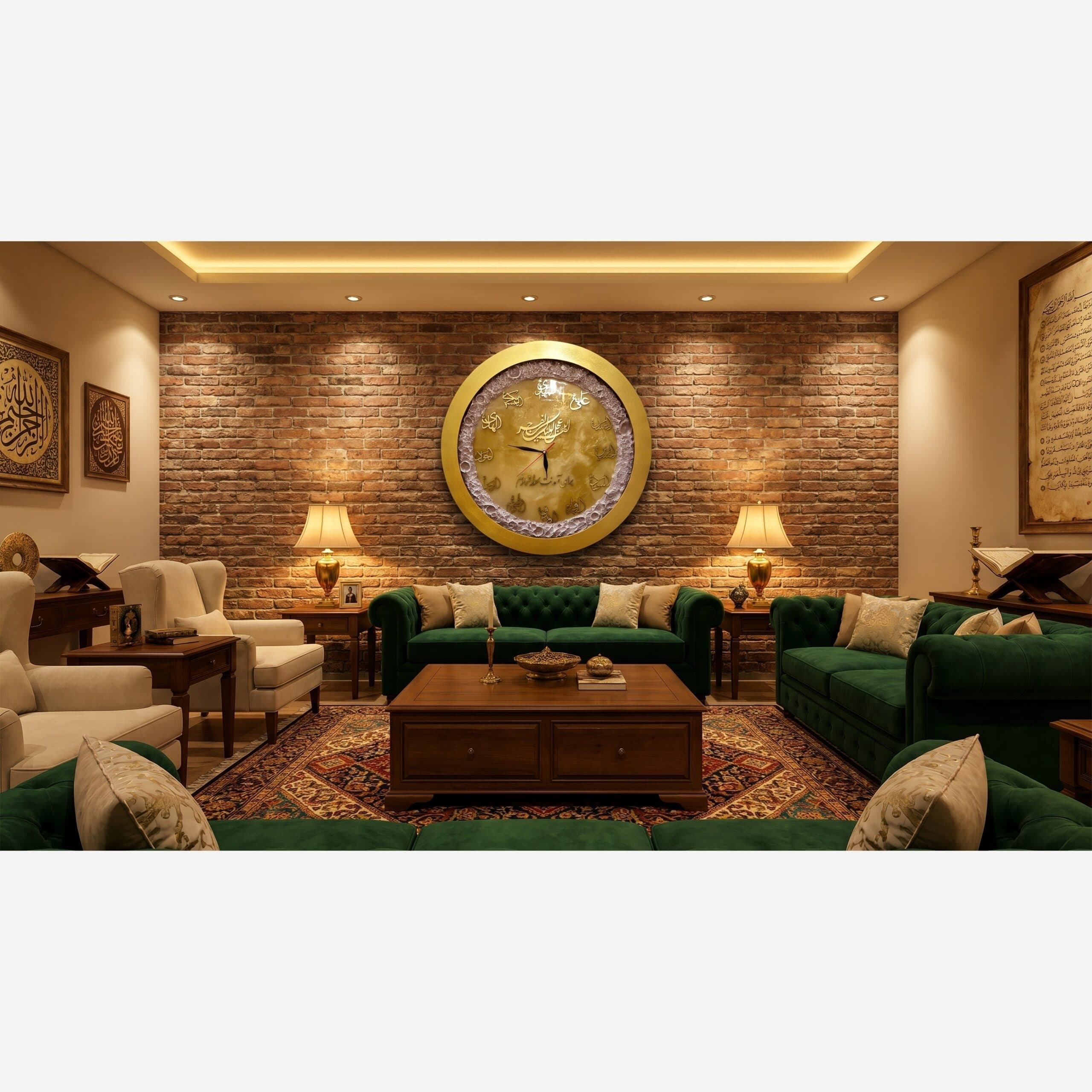 ساعت رزینی مذهبی طرح ماه فیلبندشاپ مدل 836921 — تصویر ۳