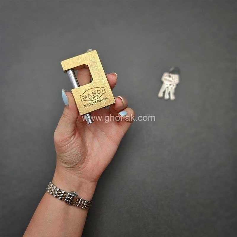 قفل کتابی برنجی مارک گیلا (مهدی) سایز 60 — تصویر ۶