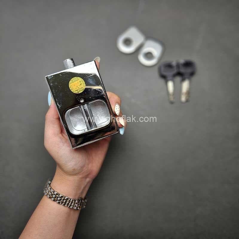 قفل کتابی کهن مدل گارد دار کلید سولکسی سایز 85 — تصویر ۴