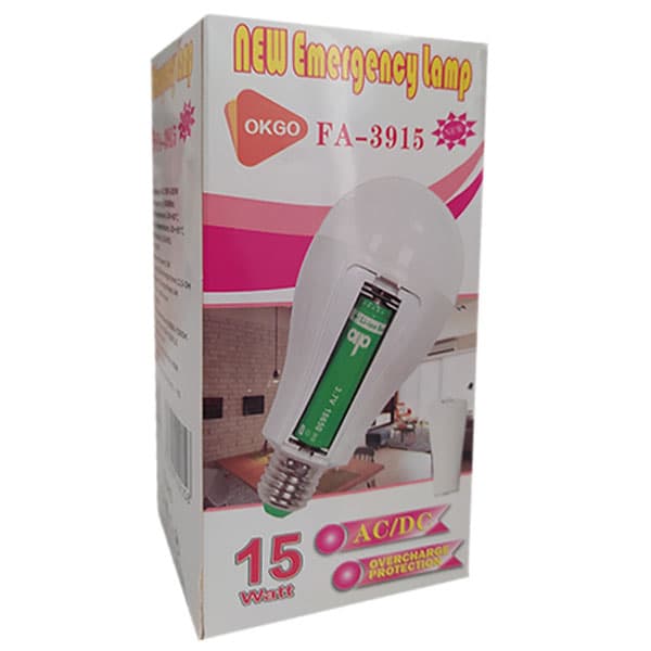 لامپ اضطراری سرپیچی OKGO مدل FA-3915 — تصویر ۲