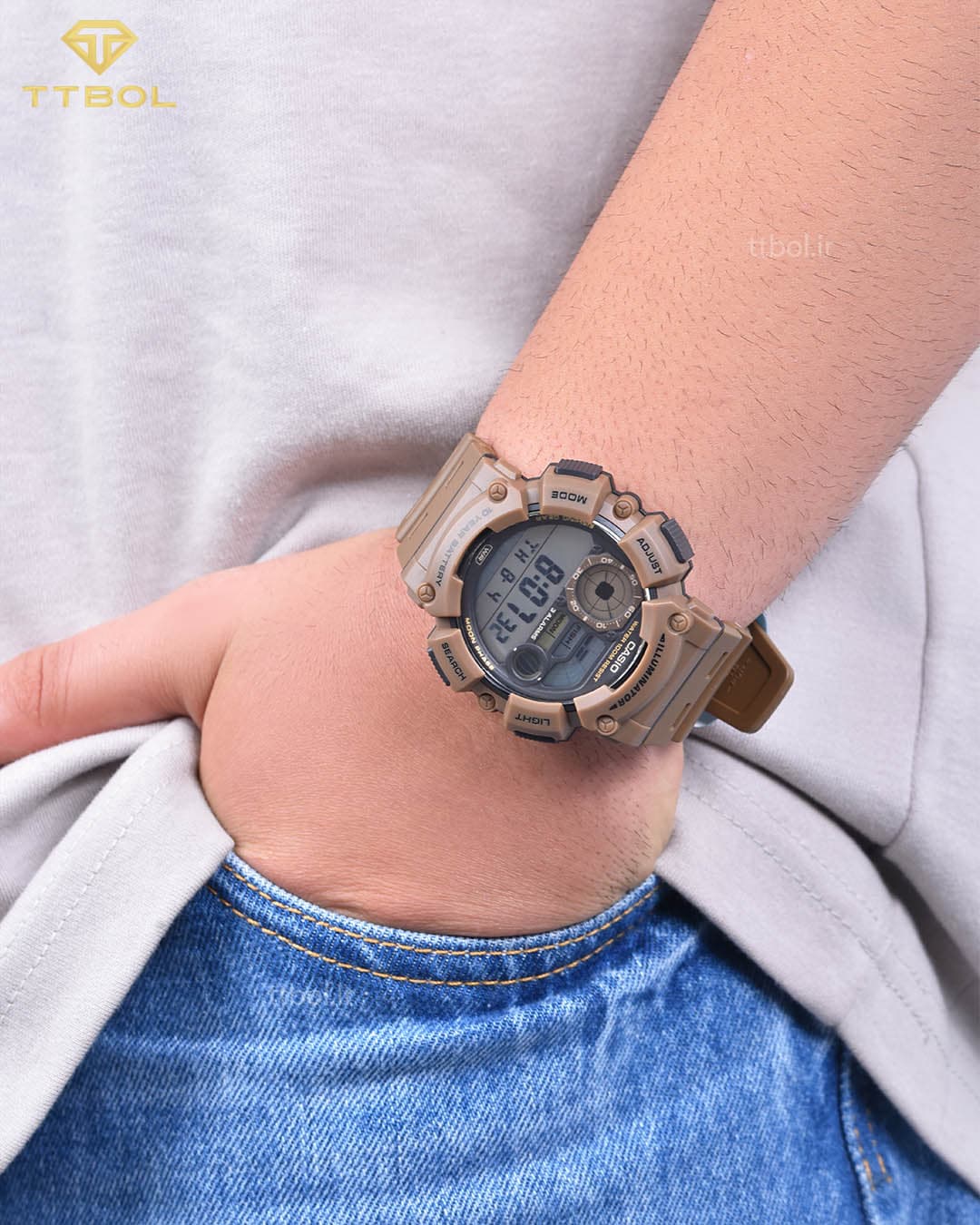 ساعت مچی مردانه کاسیو CASIO WS-1500H-5AV — تصویر ۵