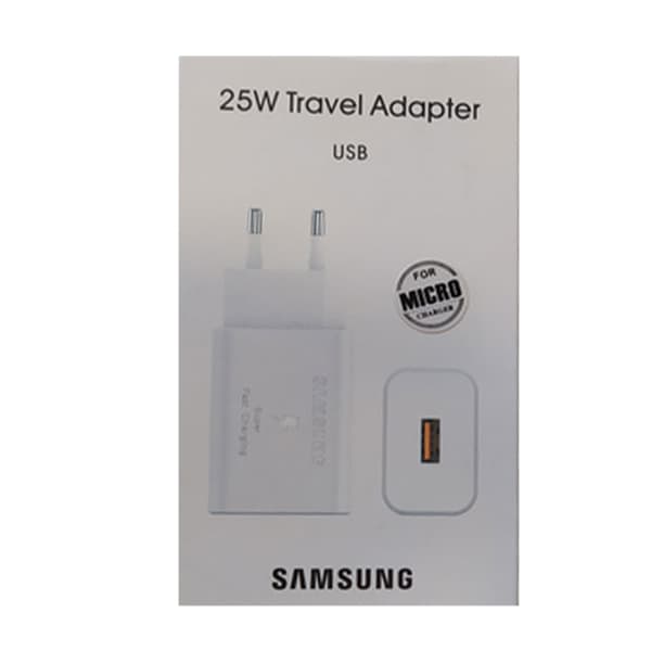 شارژر دیواری سامسونگ مدل S21 QC-3.0 به همراه کابل MicroUSB — تصویر ۲