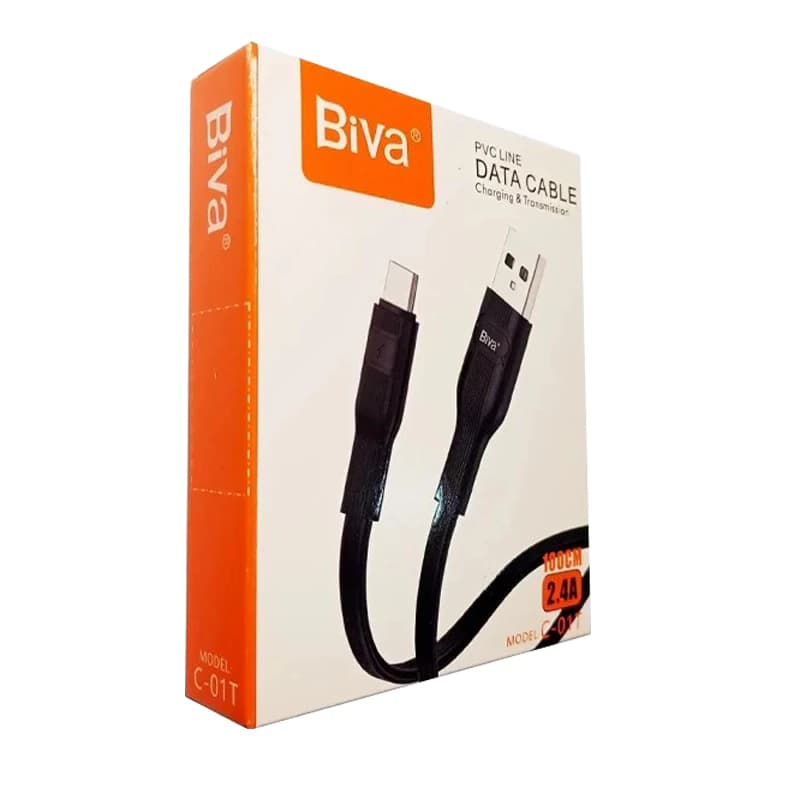 کابل USB به MicroUSB بیوا (Biva) مدل C-01T طول 1 متر — تصویر ۲
