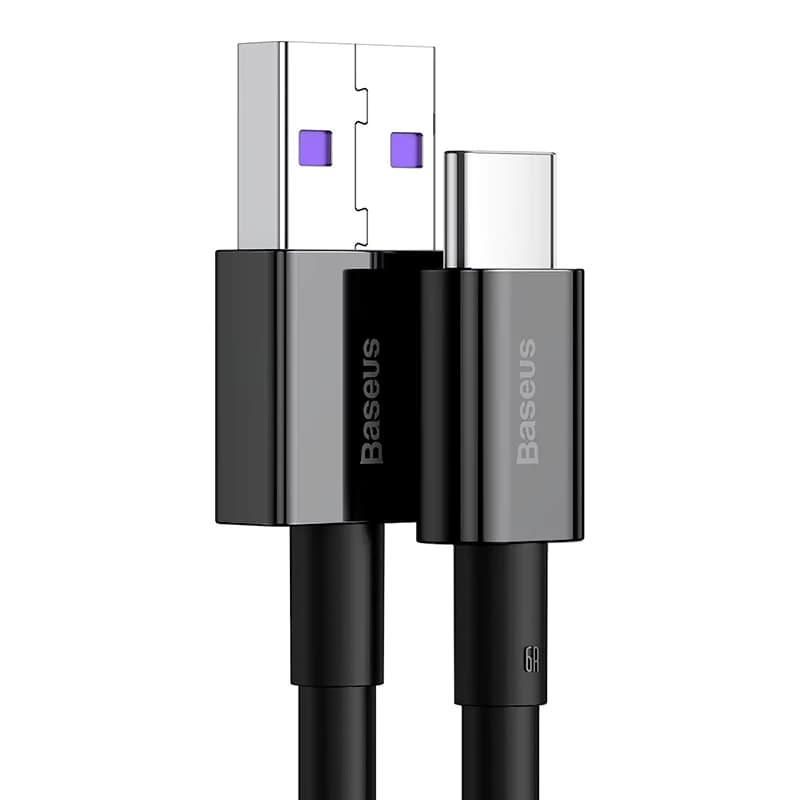 کابل فست شارژ USB به Type C بیسوس مدل CATYS-A01 دو متری — تصویر ۳