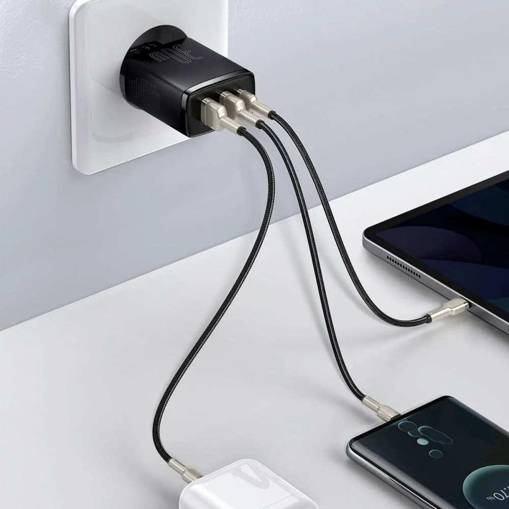 شارژر 30 وات باسئوس(بیسوس) Baseus ccxj-e01 فست شارژ — تصویر ۲