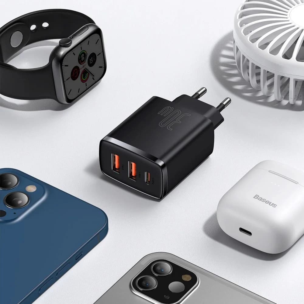 شارژر 30 وات باسئوس(بیسوس) Baseus ccxj-e01 فست شارژ — تصویر ۳