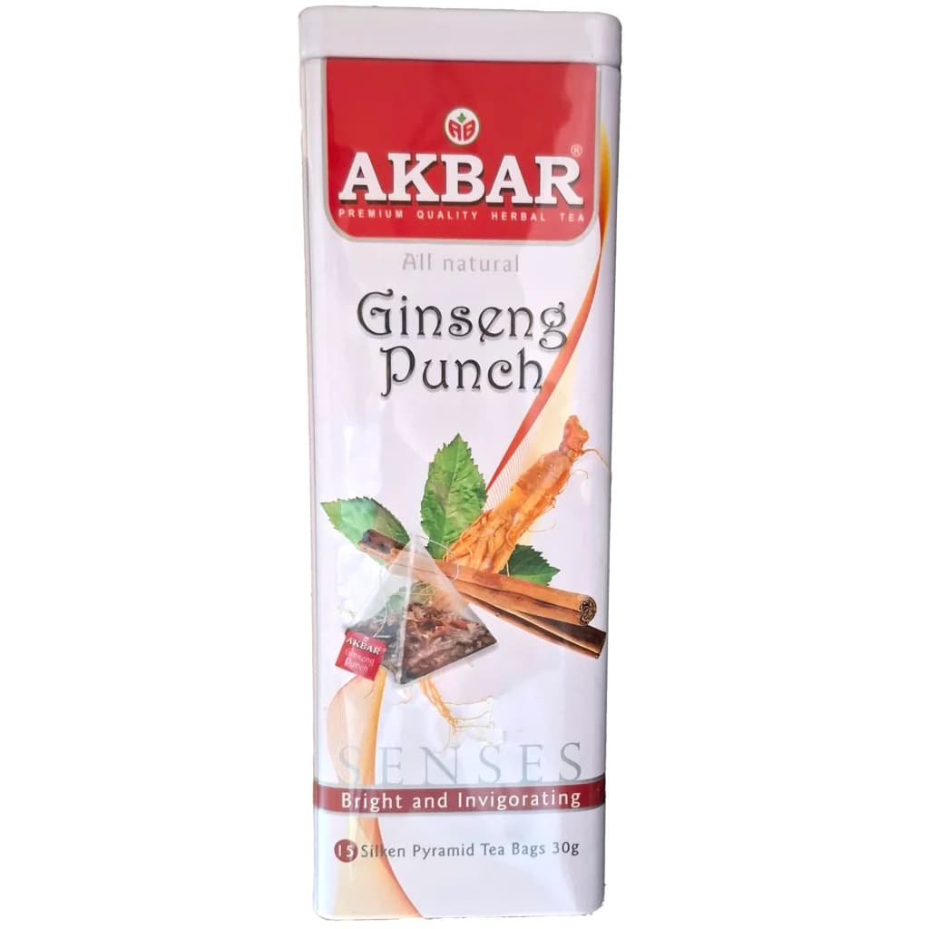 دمنوش کیسه ای جینسینگ اکبر 20 عددی Akbar Ginseng Punch