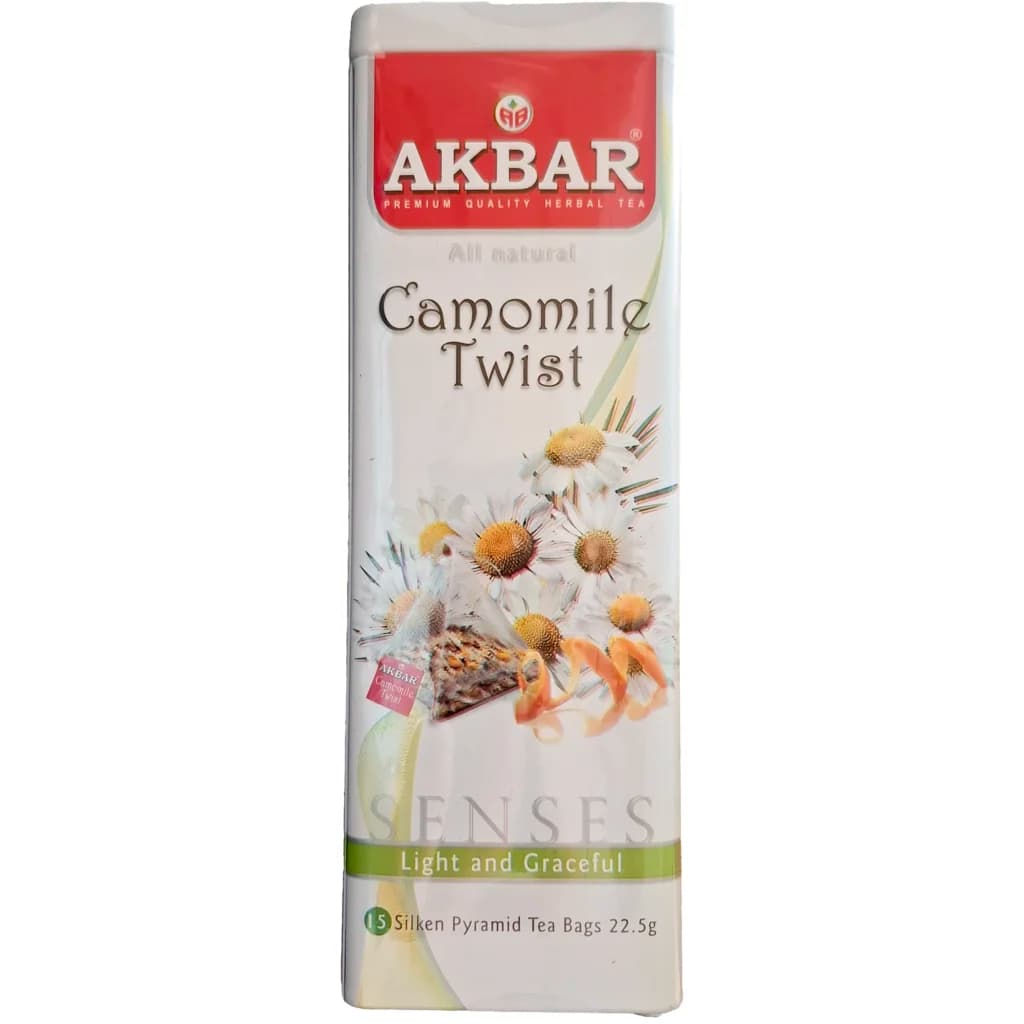 دمنوش کیسه ای بابونه اکبر 20 عددی Akbar Camomile Twist Tea Bags