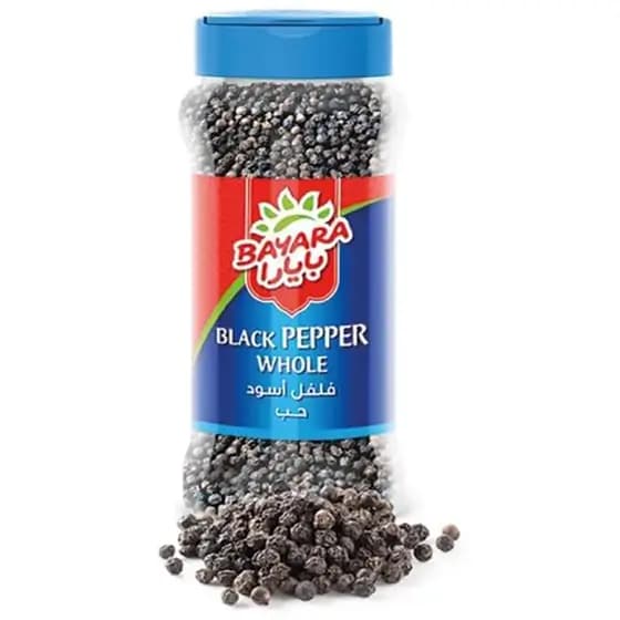 فلفل سیاه آسیاب نشده بایارا 170 گرمی Bayara Black Pepper Whole