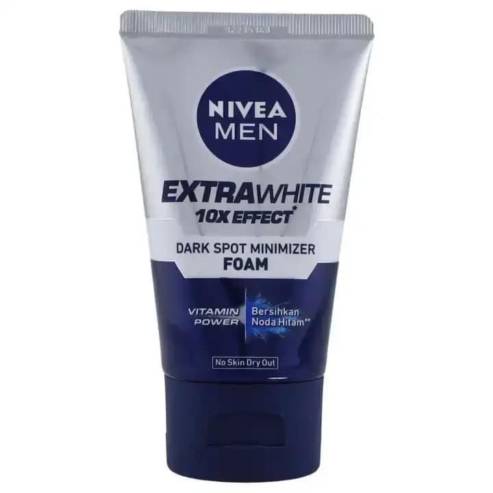 فوم شوینده و لک بر صورت مردانه بسیار قوی نیوا اکسترا وایت 100 میل Nivea Men Extra White Dark Spot Minimizer Foam