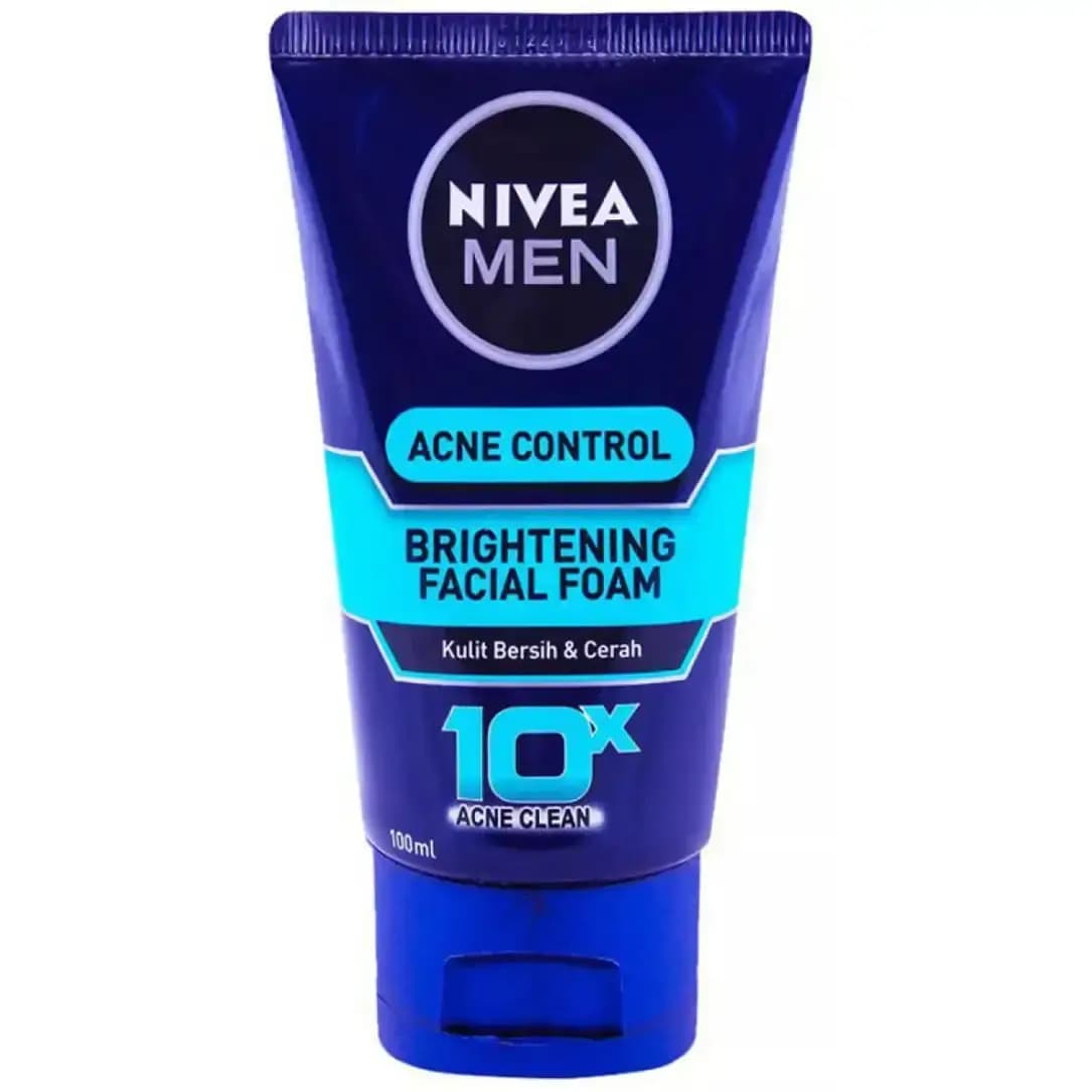 فوم شستشوی صورت ضد آکنه مردانه نیوا 100 میل Nivea Men Acne Control Brightning Facial Foam